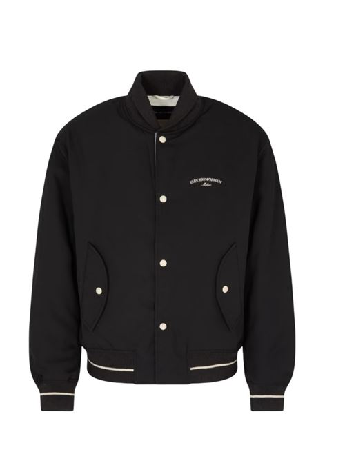 Bomber in nylon con ricamo logo Emporio Armani | EM003124 AF18264.UC001
